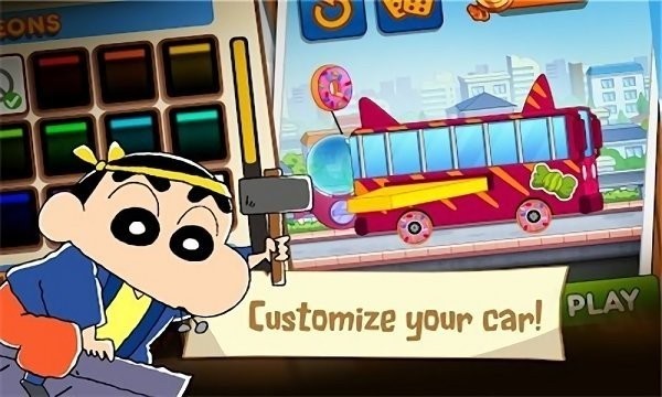 蜡笔小新速度赛车 游戏截图